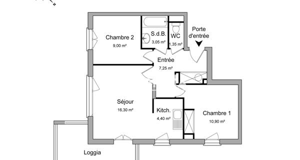 Location Appartement 3 pièces 52.25 m² - Morsang-sur-orge 91390