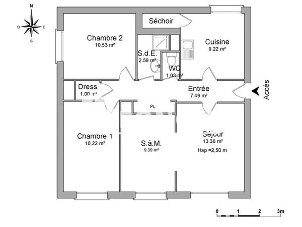 Location Appartement 4 pièces 64.83 m² - 1 RUE DE LORRAINE Nantes 44000