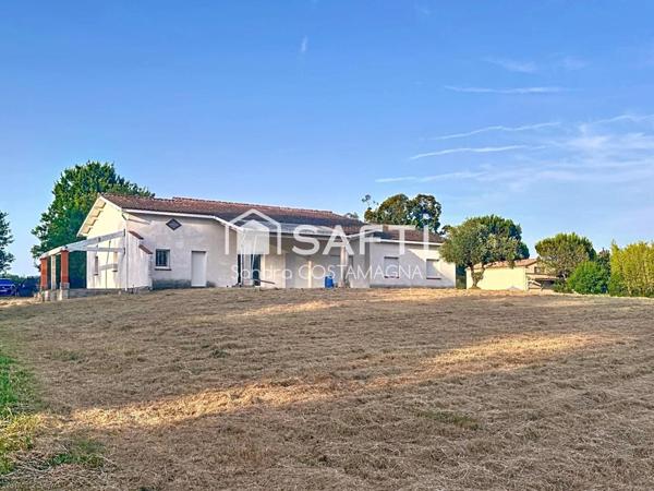 Maison à terminer sur vaste parcelle de 5 000 m² – Quartier recherché proche rocade