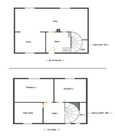Maison de Maitre 4 chambres Viselets