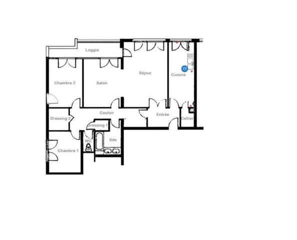 Appartement à vendre 4 pièces 83 m² Plaisir