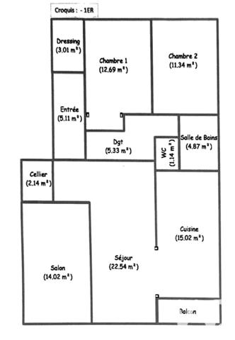 Appartement à vendre 4 pièces 97,21 m² Saint-Julien-en-Genevois
