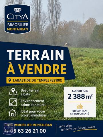 Terrain à vendre Labastide-du-Temple (82100)