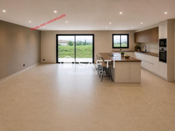 Maison t5 de 129m² sur une parcelle de 486m²