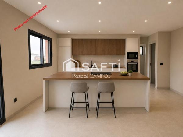 Maison t5 de 129m² sur une parcelle de 486m²