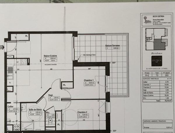 APPARTEMENT T3 69M² – Quartier Porte Royale
