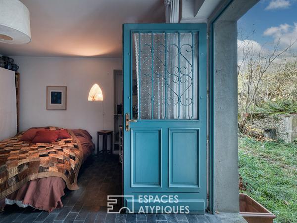 Maison de ville avec dépendances, atelier et jardin au coeur de Chilly-Mazarin