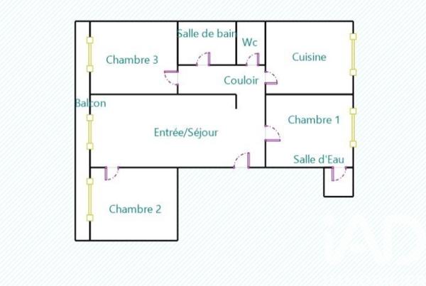Appartement à vendre 4 pièces 75 m² Aubervilliers