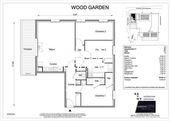 Appartement T4 - WOOD GARDEN