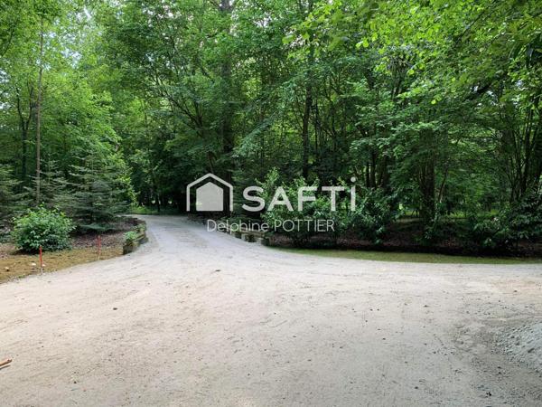 Terrain de loisirs  avec étang curé, drainé et terrassé