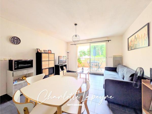 Beau T2 moderne en rez-de-jardin avec terrasse