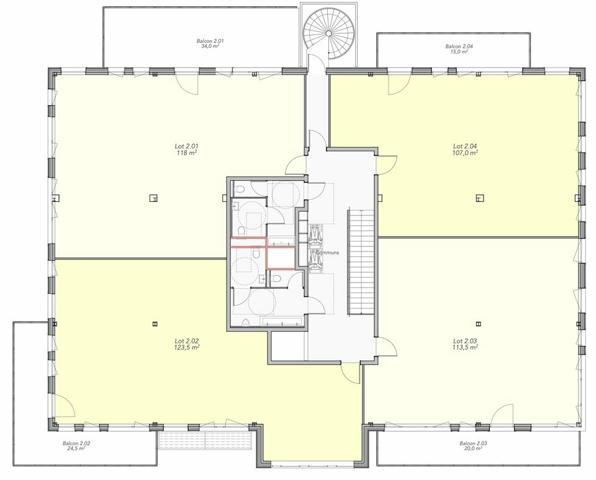 BUREAUX à VENDRE de 683 m²