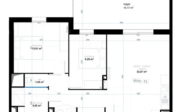 Appartement à vendre    3 pièces • 62,24 m2 Narbonne