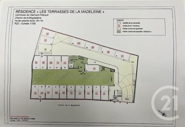 Parking à vendre  12,50 m2 CLERMONT L HERAULT - 34
