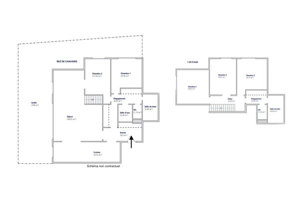 Appartement F7 à vendre  7 pièces - 130 m2 PARIS - 75014