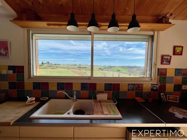 Tauriac (81630) Maison basse consommation avec magnifique vue et ses 6210 m² de terrain