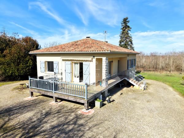 Réans (32800) MAISON T5 - 194M² EN CAMPAGNE AVEC TERRAIN DE PLUS D'1HA ET DEPENDANCE / PROCHE EAUZE