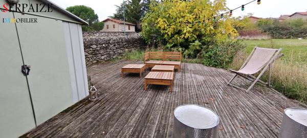 Soucieu-en-Jarrest (69510) Charmante maison en pierre de 120m2 avec jardin et garage. 3 ch