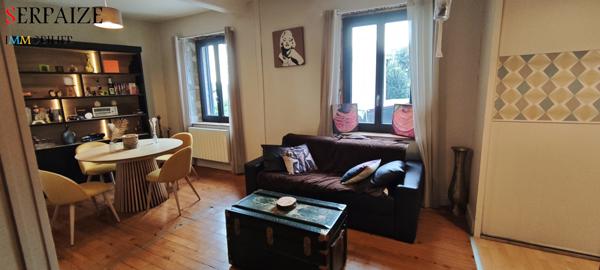 Soucieu-en-Jarrest (69510) Charmante maison en pierre de 120m2 avec jardin et garage. 3 ch