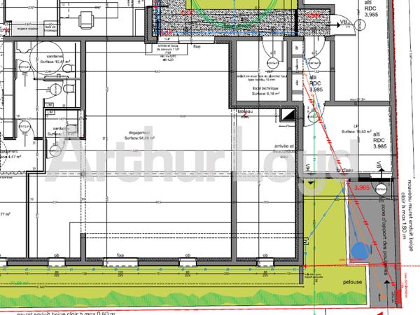OUISTREHAM - BUREAUX NEUFS A LOUER 96M²