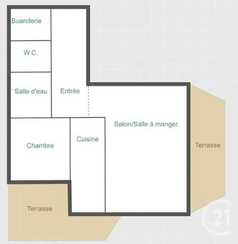 Appartement T2 à vendre  2 pièces - 56,82 m 2   EYSINES  - 33