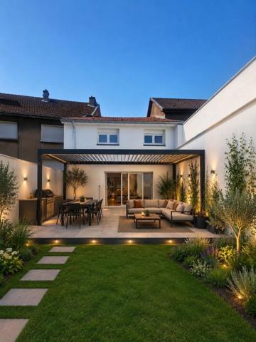 Maison entièrement rénovée avec 3 chambres, 1 bureau, terrasse et jardin aux portes des frontières !