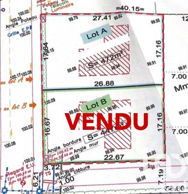Terrain à vendre 472 m² Chaumes-en-Retz