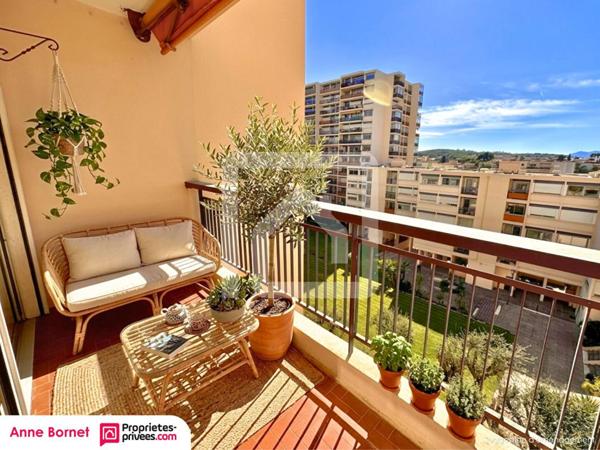 Appartement 3 pièces 65 m2, terrasse, balcon, garage