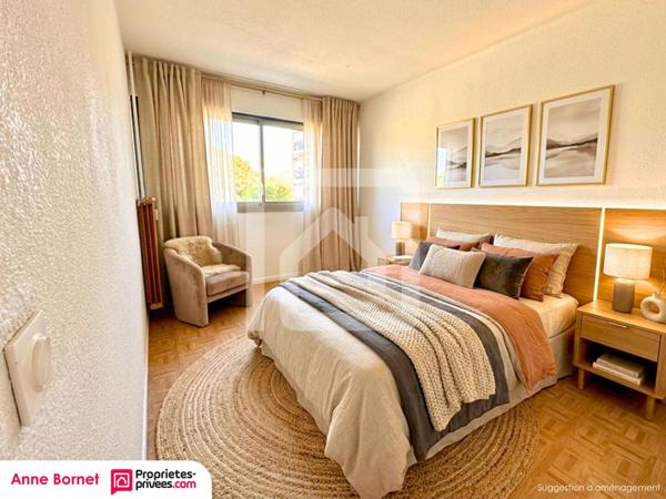 Appartement 3 pièces 65 m2, terrasse, balcon, garage