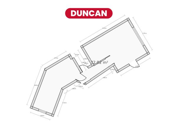 Duncan - Appartement 2 pièces 34 m2 - Place Jeanne d'Arc