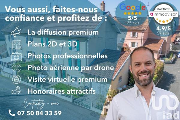 Maison 3 pièces de 75 m² à Valentigney (25700)