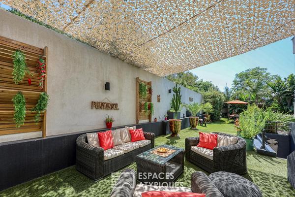 Duplex avec piscine entre plage et port
