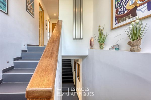 Duplex avec piscine entre plage et port