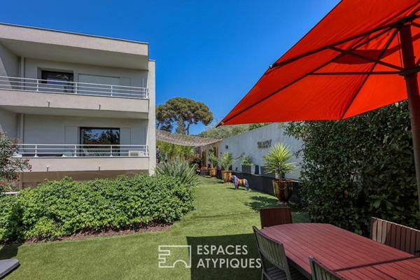 Duplex avec piscine entre plage et port