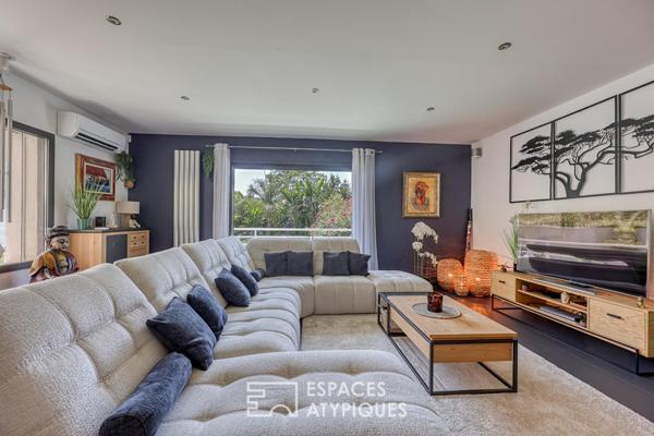 Duplex avec piscine entre plage et port