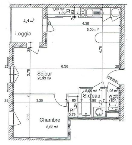 APPARTEMENT T2 AVEC TERRASSE ET PARKING AU PORT DE ROCHEFORT