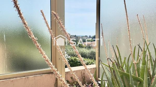 Charmant 2 pièces avec grande terrasse aperçu mer, piscine et stationnement au Cannet
