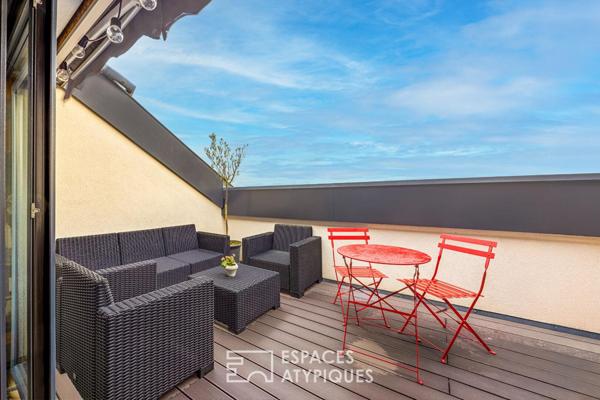 Appartement aux allures de loft sous les toits d’un ancien atelier