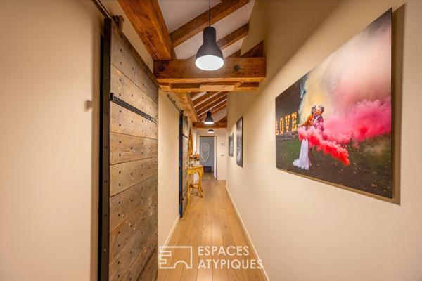 Appartement aux allures de loft sous les toits d’un ancien atelier