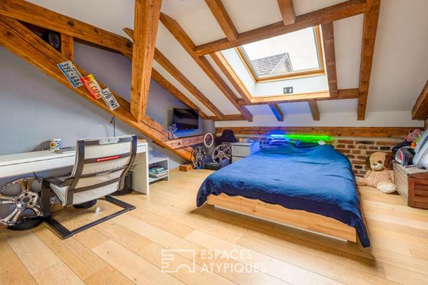 Appartement aux allures de loft sous les toits d’un ancien atelier