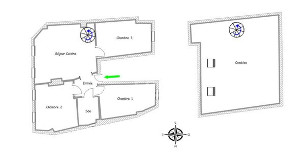 Malakoff  duplex 4 /5 pièces de 71.79 m2 carrez