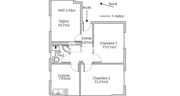 Location Appartement 3 pièces 50.07 m² - La Garenne-colombes 92250
