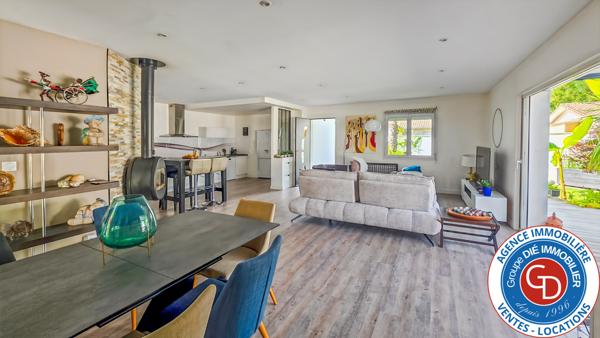 Mios (33380) Villa rénovée 2 chambres (possiblité 3) sur terrain de 440 m2