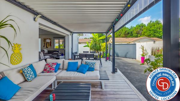 Mios (33380) Villa rénovée 2 chambres (possiblité 3) sur terrain de 440 m2