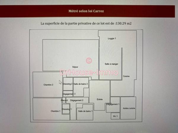 Appartement à vendre 5 pièces de 130 m²