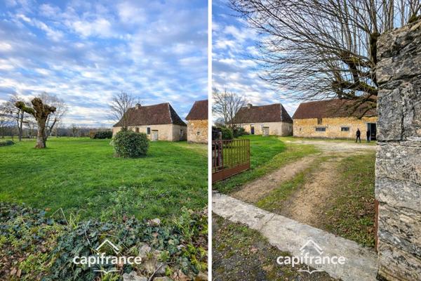 Ancienne ferme de tabac à réinventer – Maison en pierres, grange et séchoir