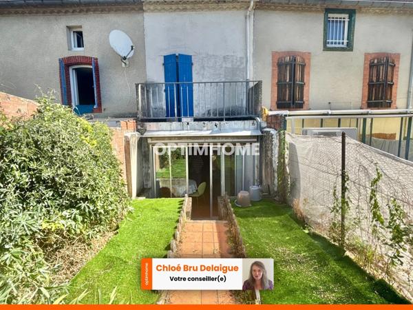 EXCLUSIVITÉ – Maison de village avec jardin intimiste et balcon à Valdurenque