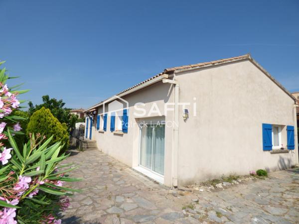 Villa de plain pied au calme, quartier résidentiel