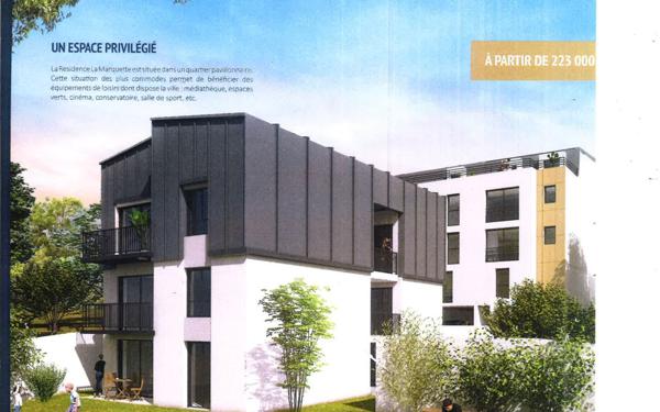 Appartement à vendre    2 pièces • 44,27 m2 Antony