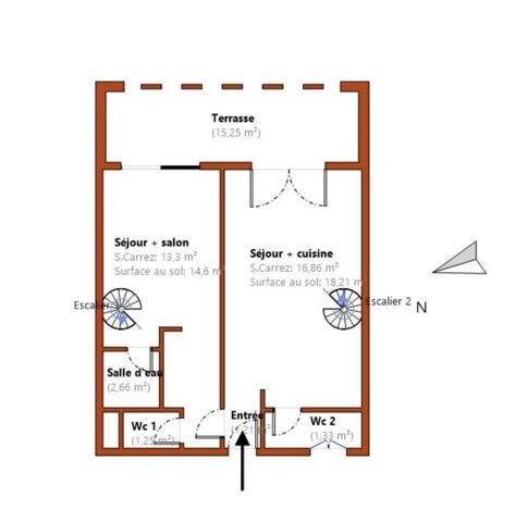 Appartement à vendre 3 pièces 62,5 m² Bandol